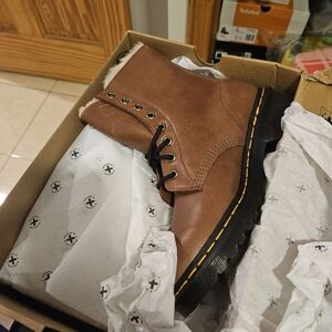 Dr. Martens 1460 SERENA FAUX FUR LINED LACE UP BOOTS new